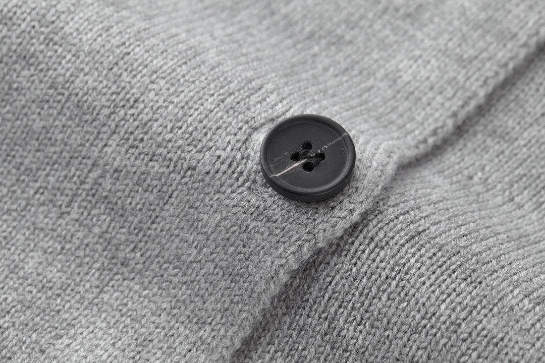 울 혼방 패치가디건 (Wool Blend Patch Cardigan)