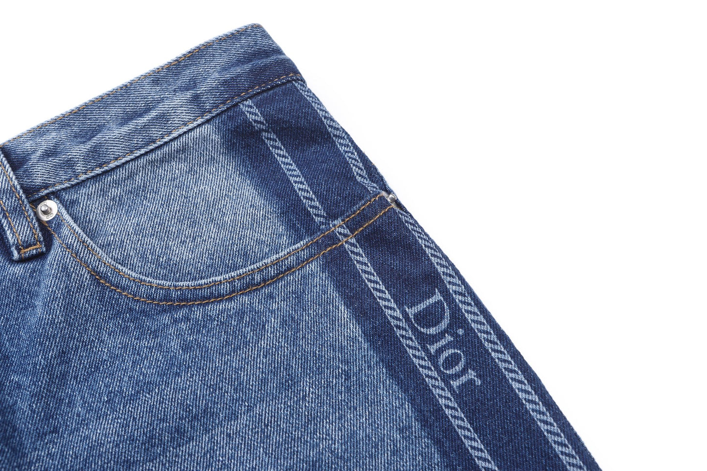 사이드 라인 데님팬츠 (Side-stripe denim pants)
