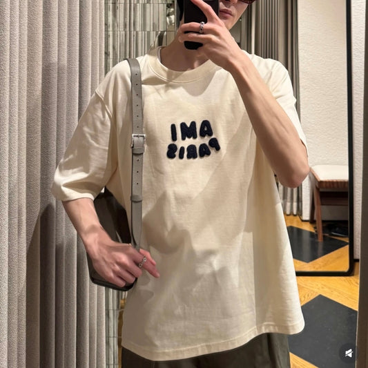 로프 레터 반팔티셔츠 (Rope Letter Short Sleeve T-Shirt)