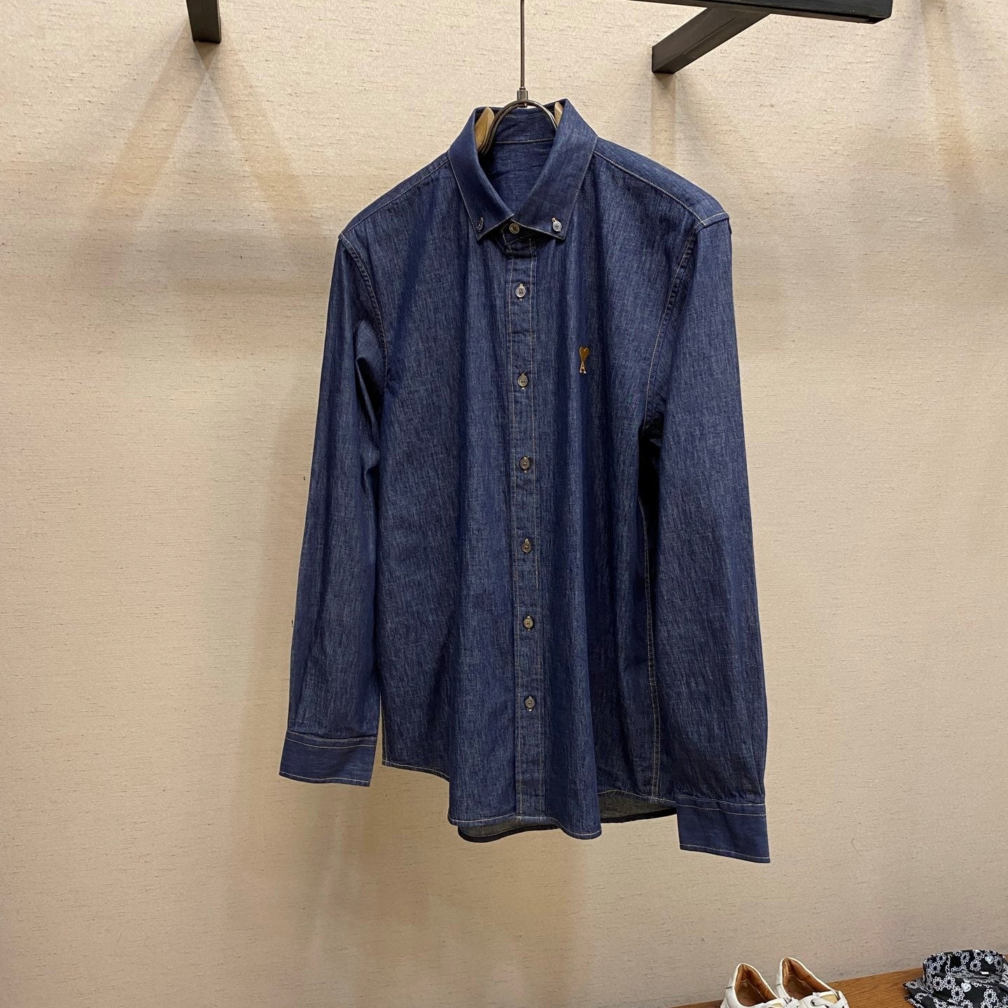 하트로고 데님셔츠 (Heart Logo Denim Shirt)