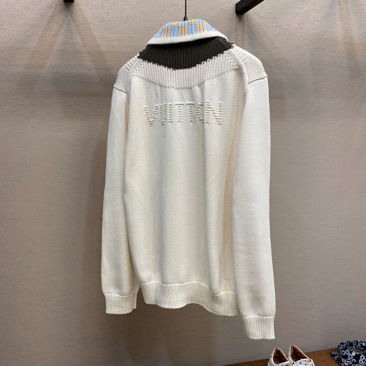 블록 칼라 가디건 (block collar cardigan)