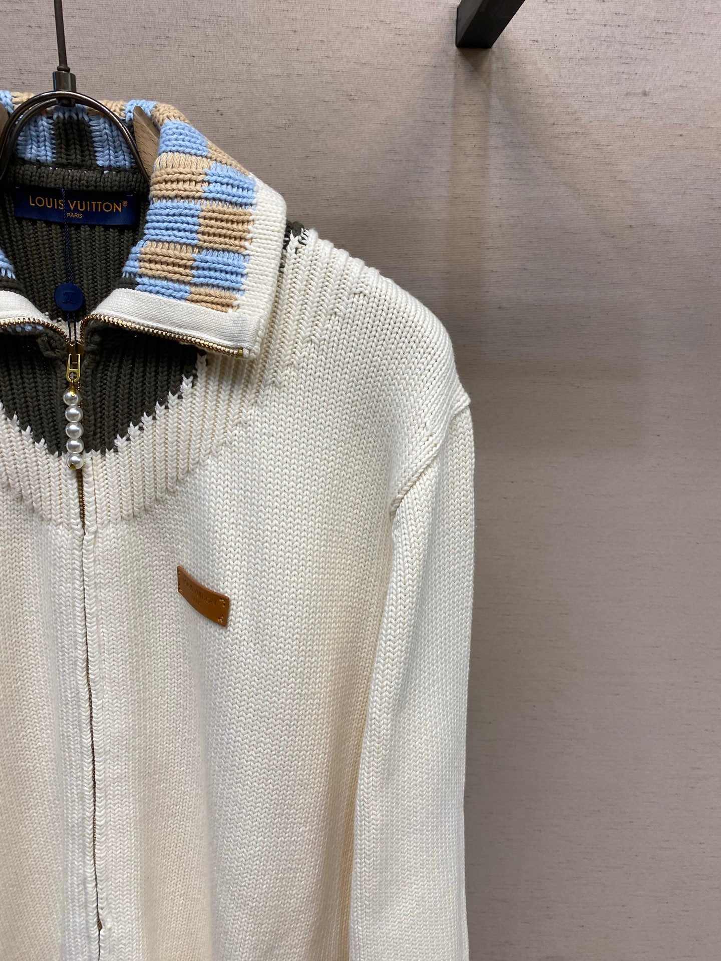 블록 칼라 가디건 (block collar cardigan)