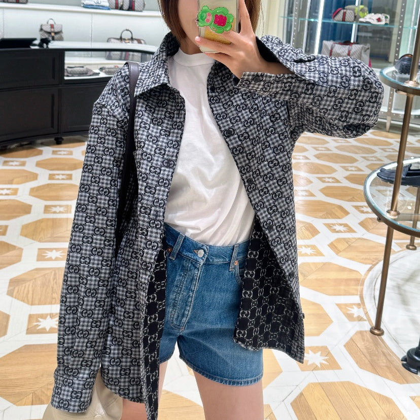 자카드 로고 셔츠 (jacquard logo shirt)