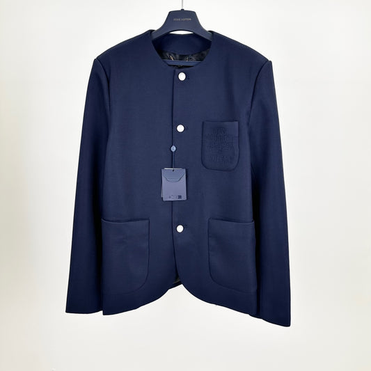 라운드넥 자켓 (round neck jacket)