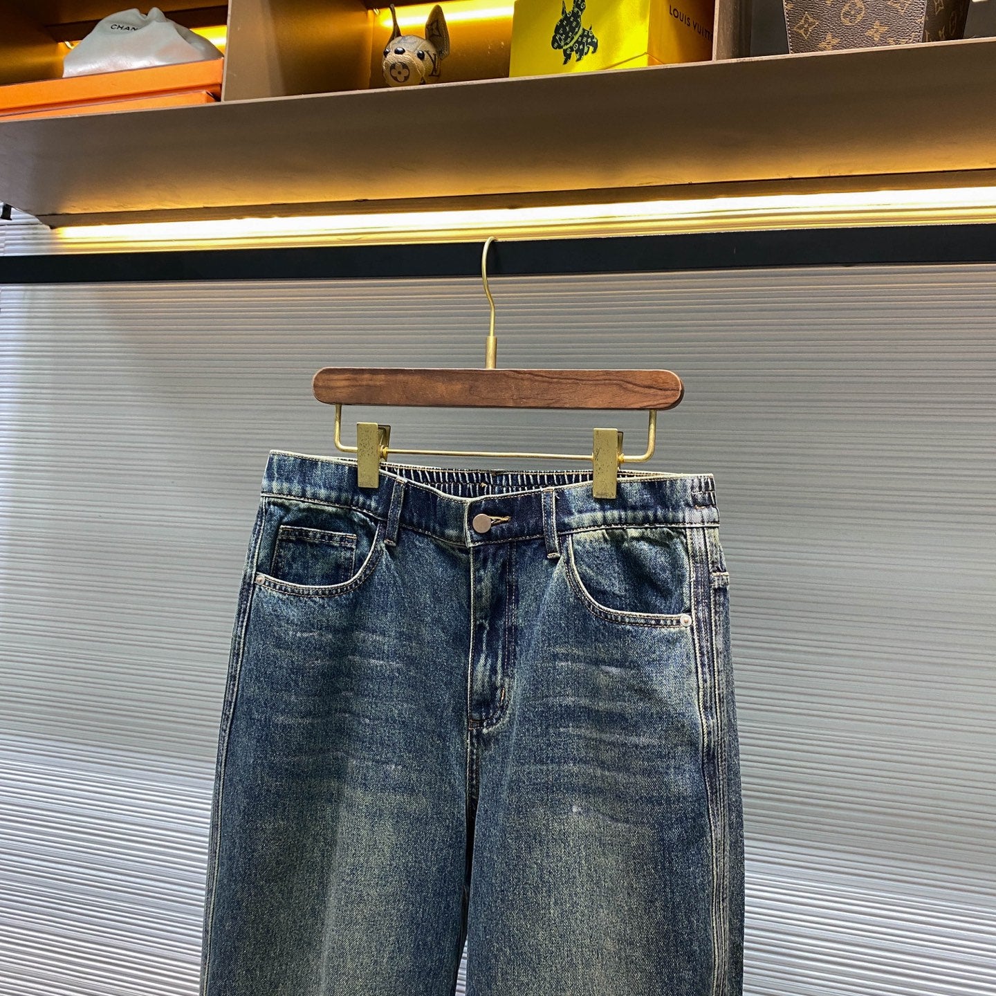 스탬프 청바지 (stamp jeans)