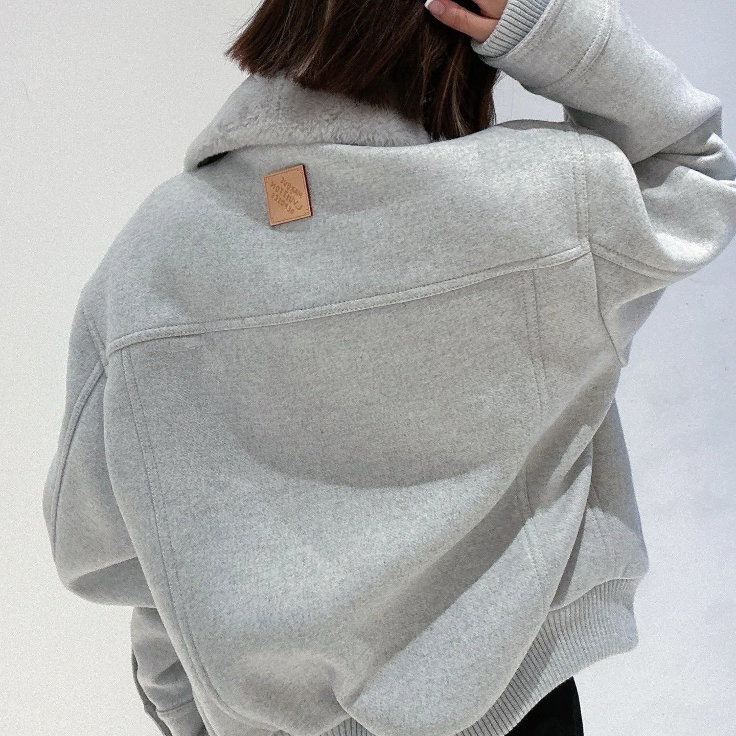 울 퍼칼라 자켓 (Wool fur collar jacket)