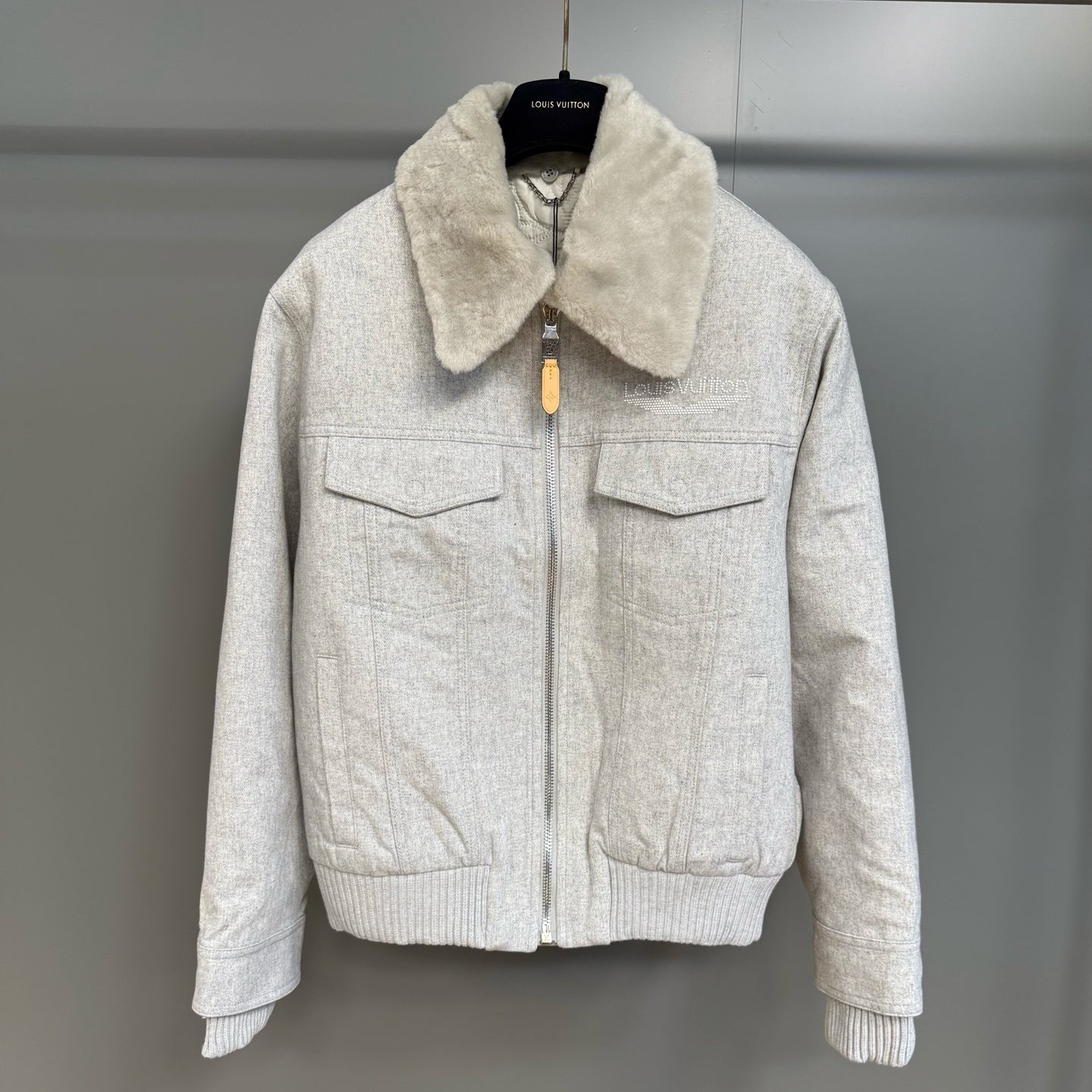 울 퍼칼라 자켓 (Wool fur collar jacket)