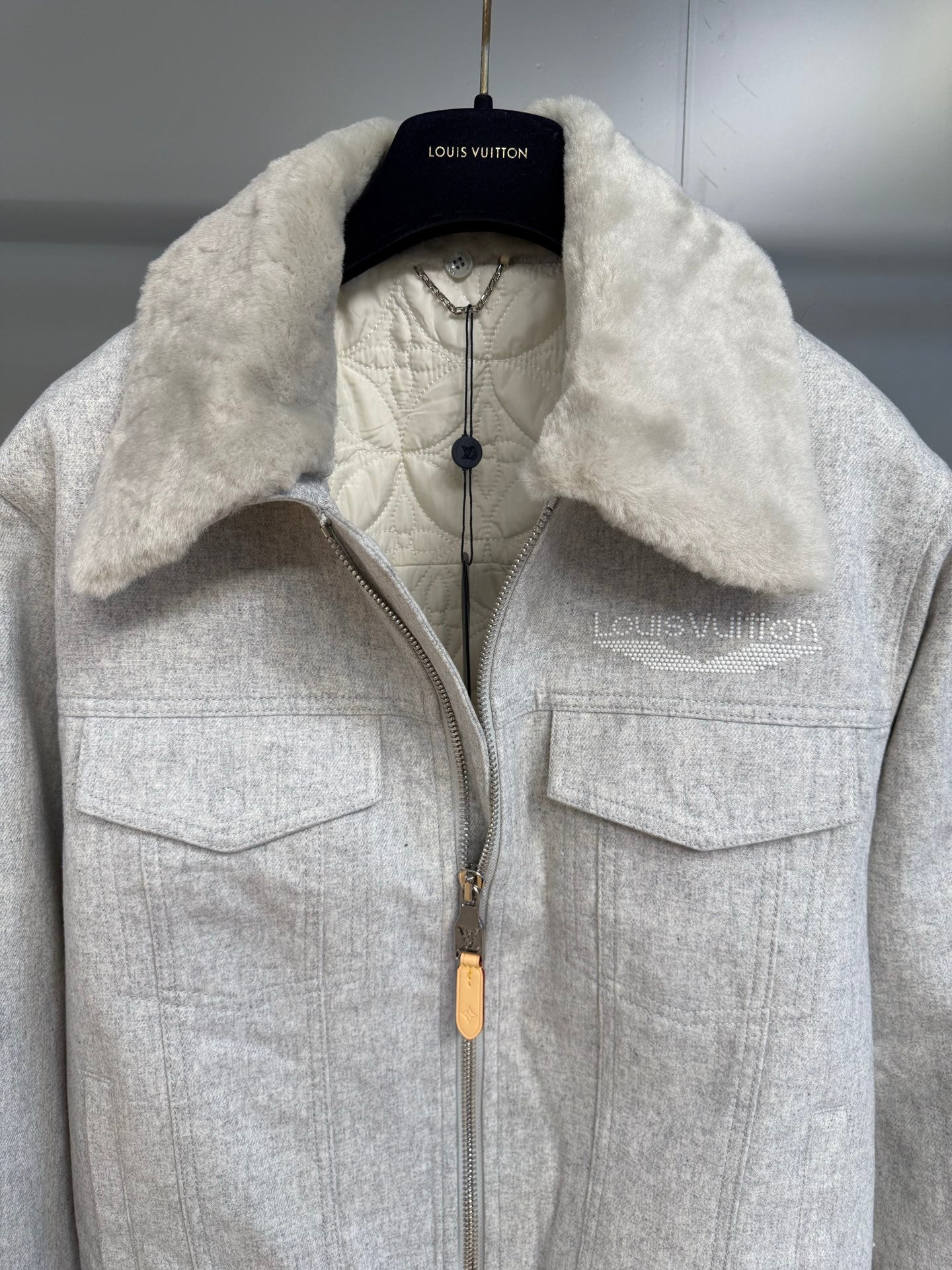 울 퍼칼라 자켓 (Wool fur collar jacket)