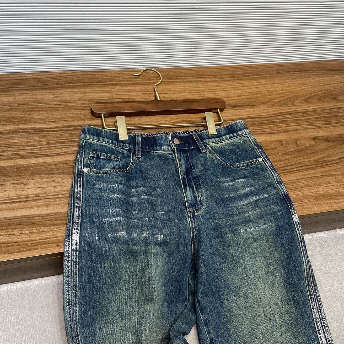 스탬프 청바지 (stamp jeans)
