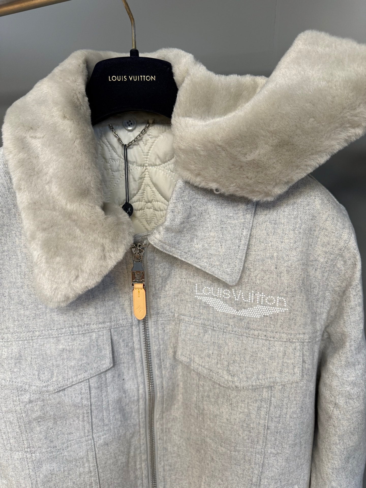 울 퍼칼라 자켓 (Wool fur collar jacket)