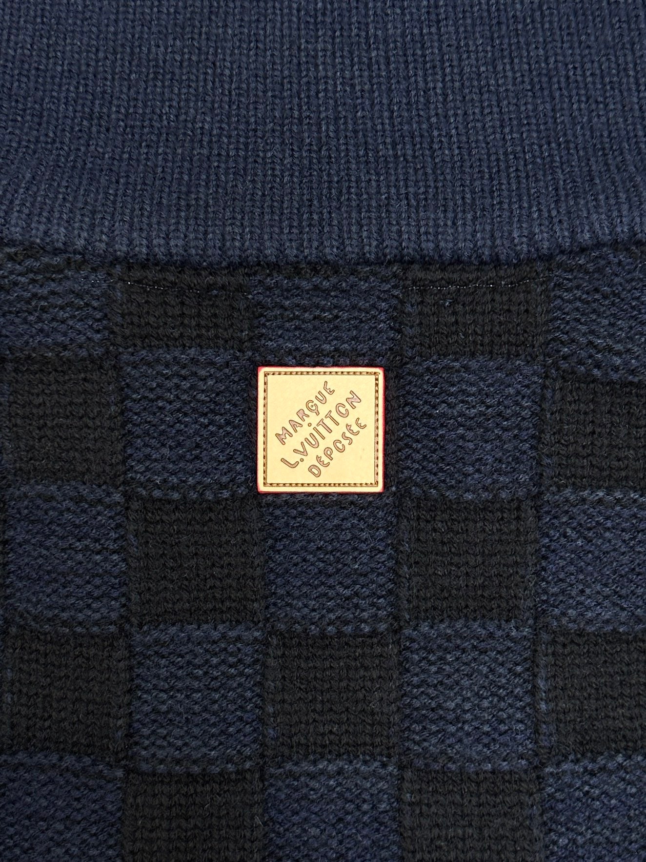 다미에 니트가디건 (Damier knit cardigan)