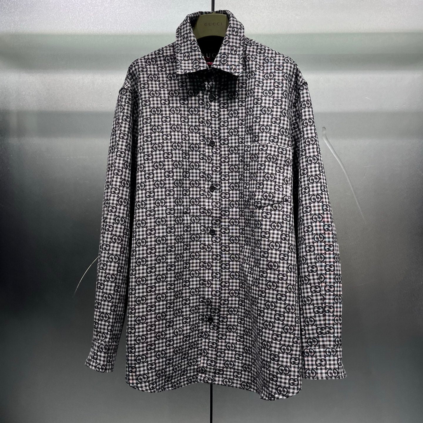 자카드 로고 셔츠 (jacquard logo shirt)