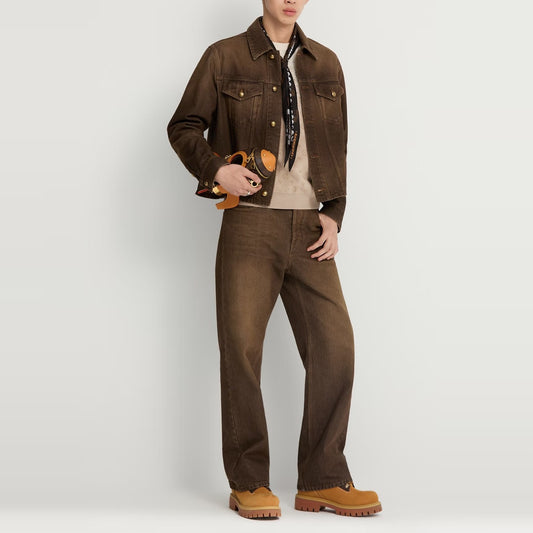 브론즈 데님 재킷, 청바지 (Bronze denim jacket, jeans)