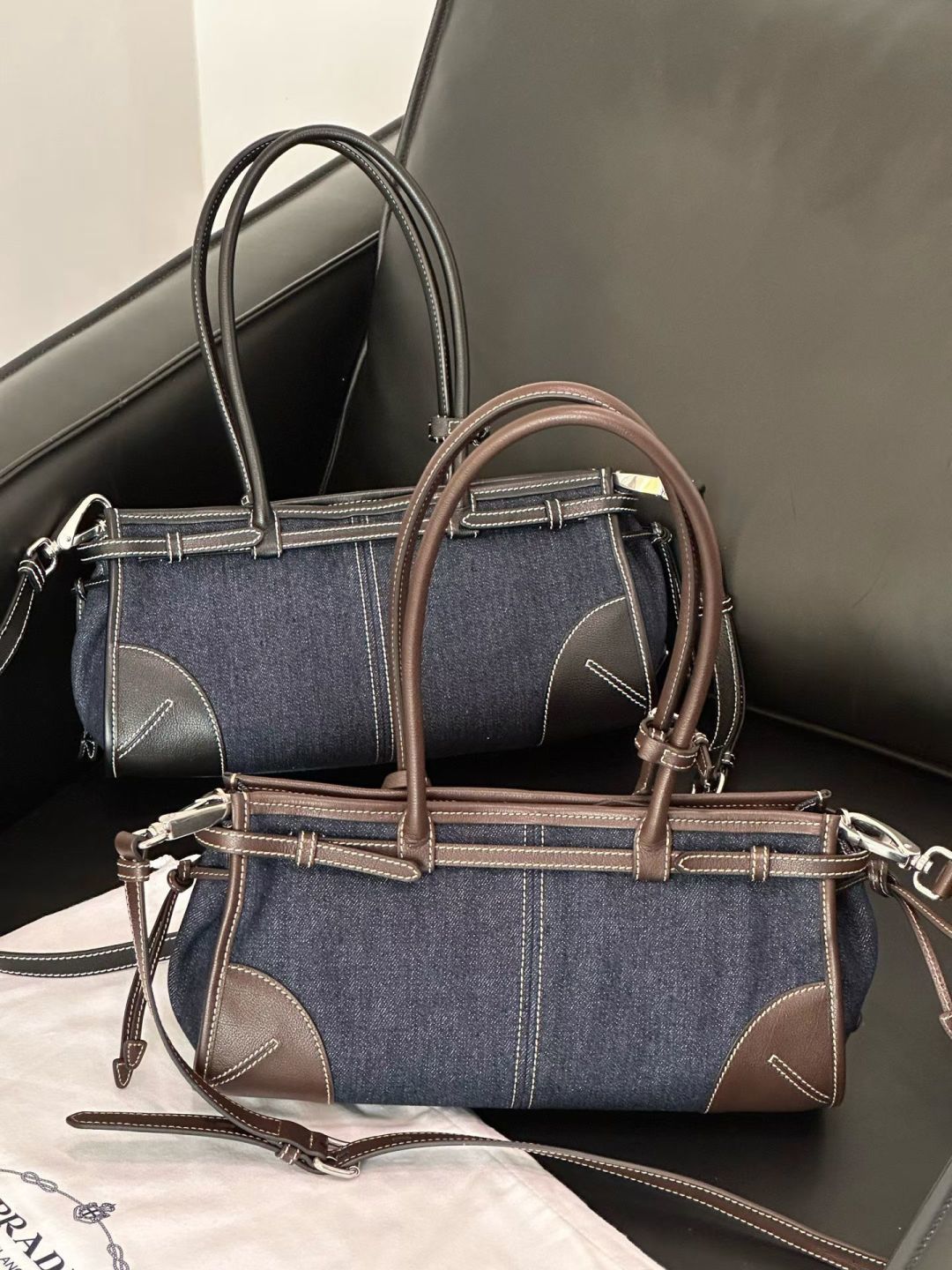 보니 데님 핸드백 (Bonnie Denim Handbag)