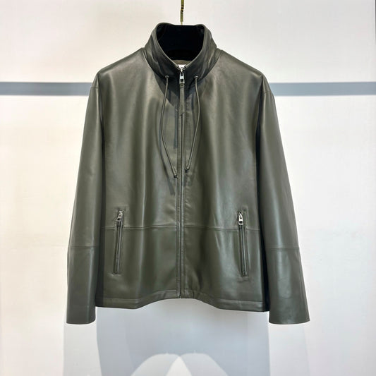 올리브 양가죽자켓 (Olive Sheepskin Jacket)