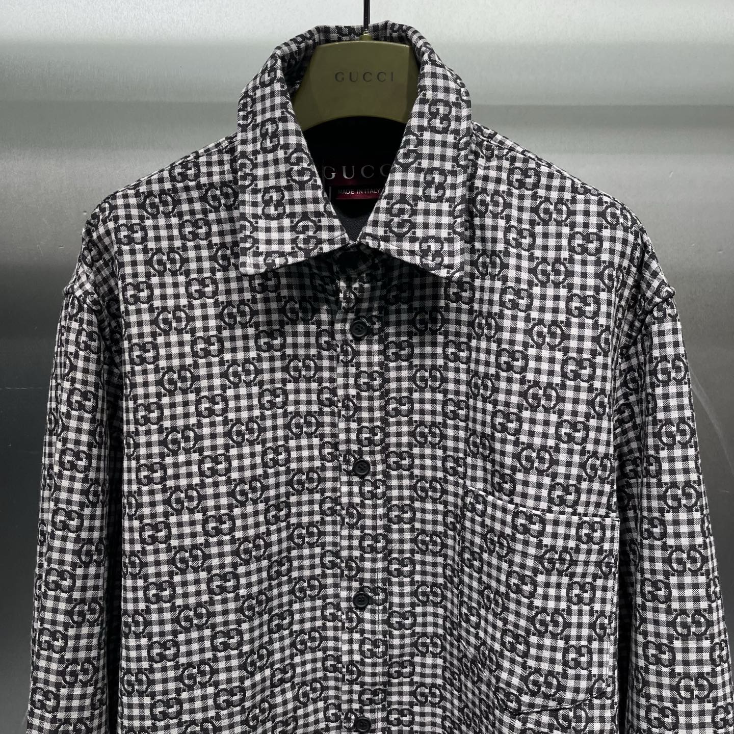 자카드 로고 셔츠 (jacquard logo shirt)