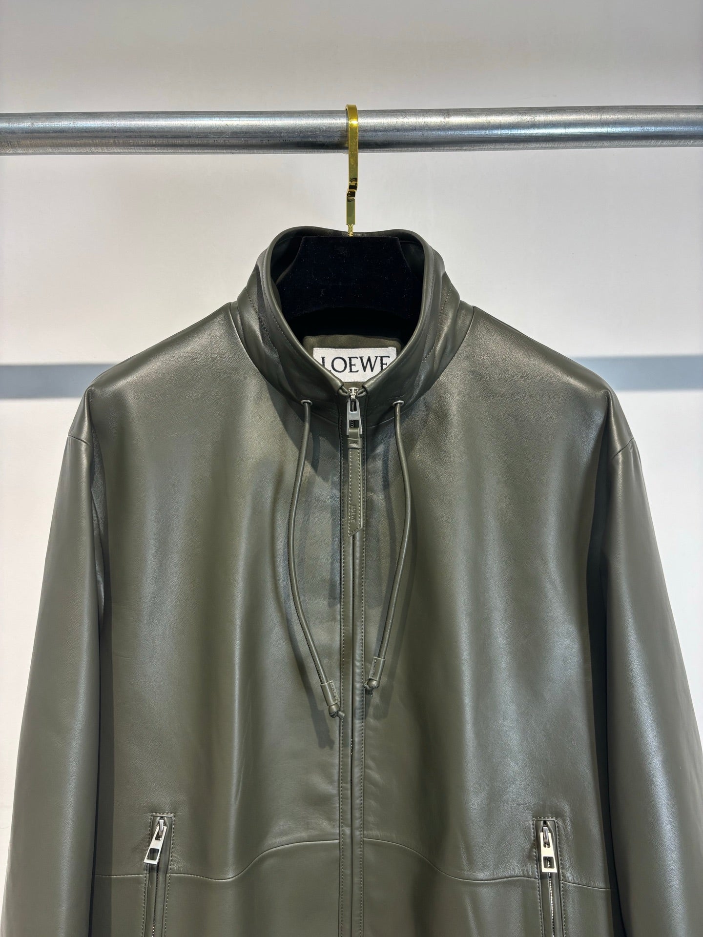 올리브 양가죽자켓 (Olive Sheepskin Jacket)