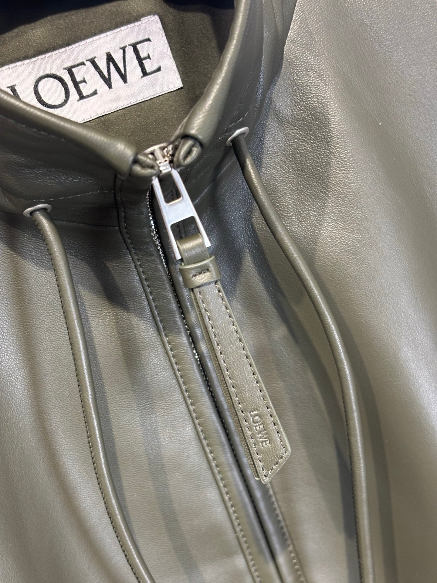 올리브 양가죽자켓 (Olive Sheepskin Jacket)