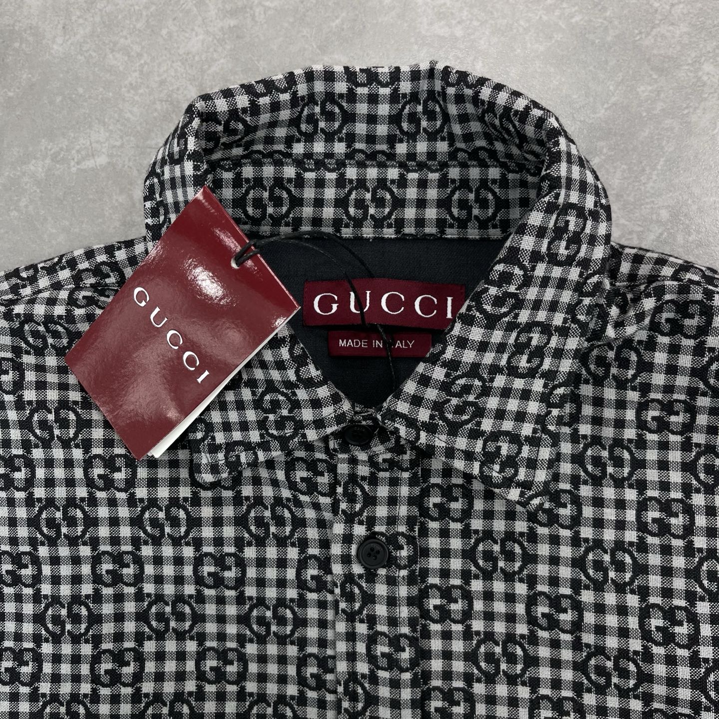 자카드 로고 셔츠 (jacquard logo shirt)