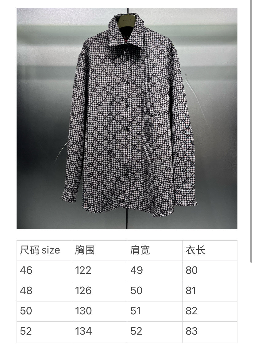 자카드 로고 셔츠 (jacquard logo shirt)