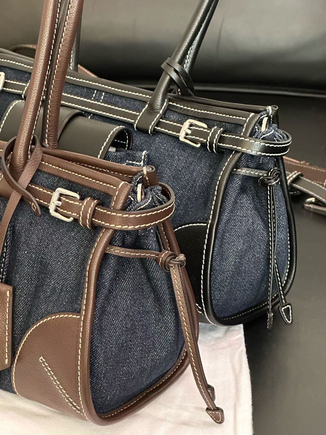보니 데님 핸드백 (Bonnie Denim Handbag)