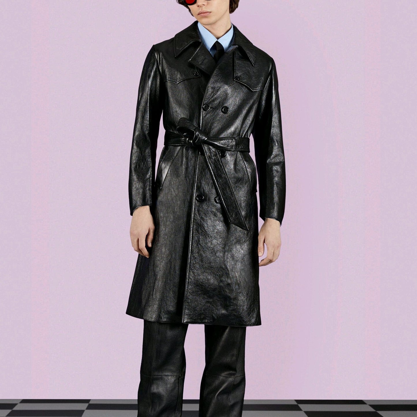 램스킨 트렌치 코트 (Lambskin trench coat)