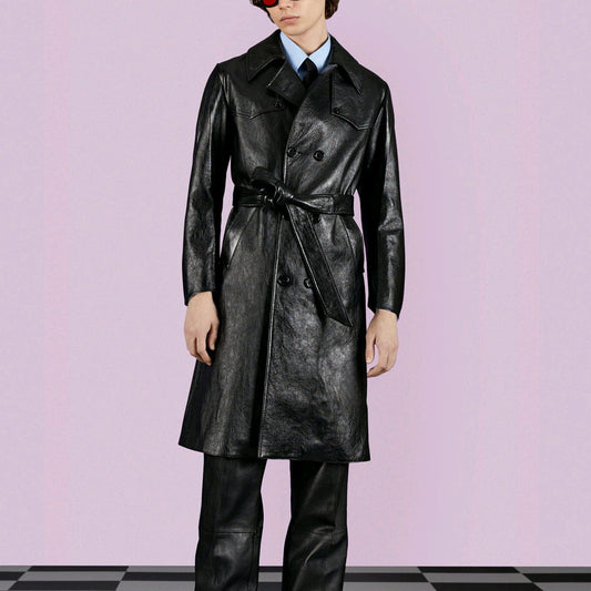 램스킨 트렌치 코트 (Lambskin trench coat)