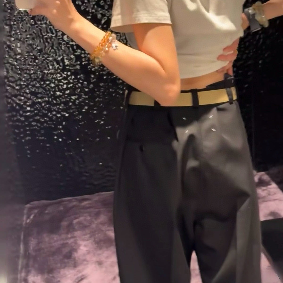 벨트 팬츠 (belted pants)