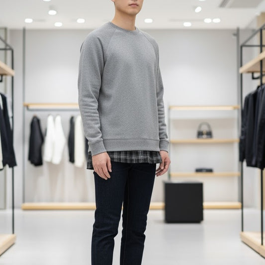 울 블렌드티셔츠 (Wool blend t-shirt)