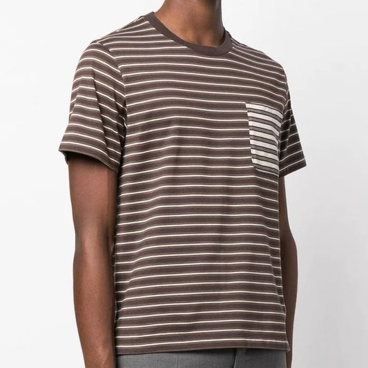 자카드 반팔티셔츠 (Jacquard short sleeve t-shirt)