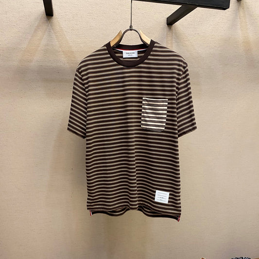 자카드 반팔티셔츠 (Jacquard short sleeve t-shirt)