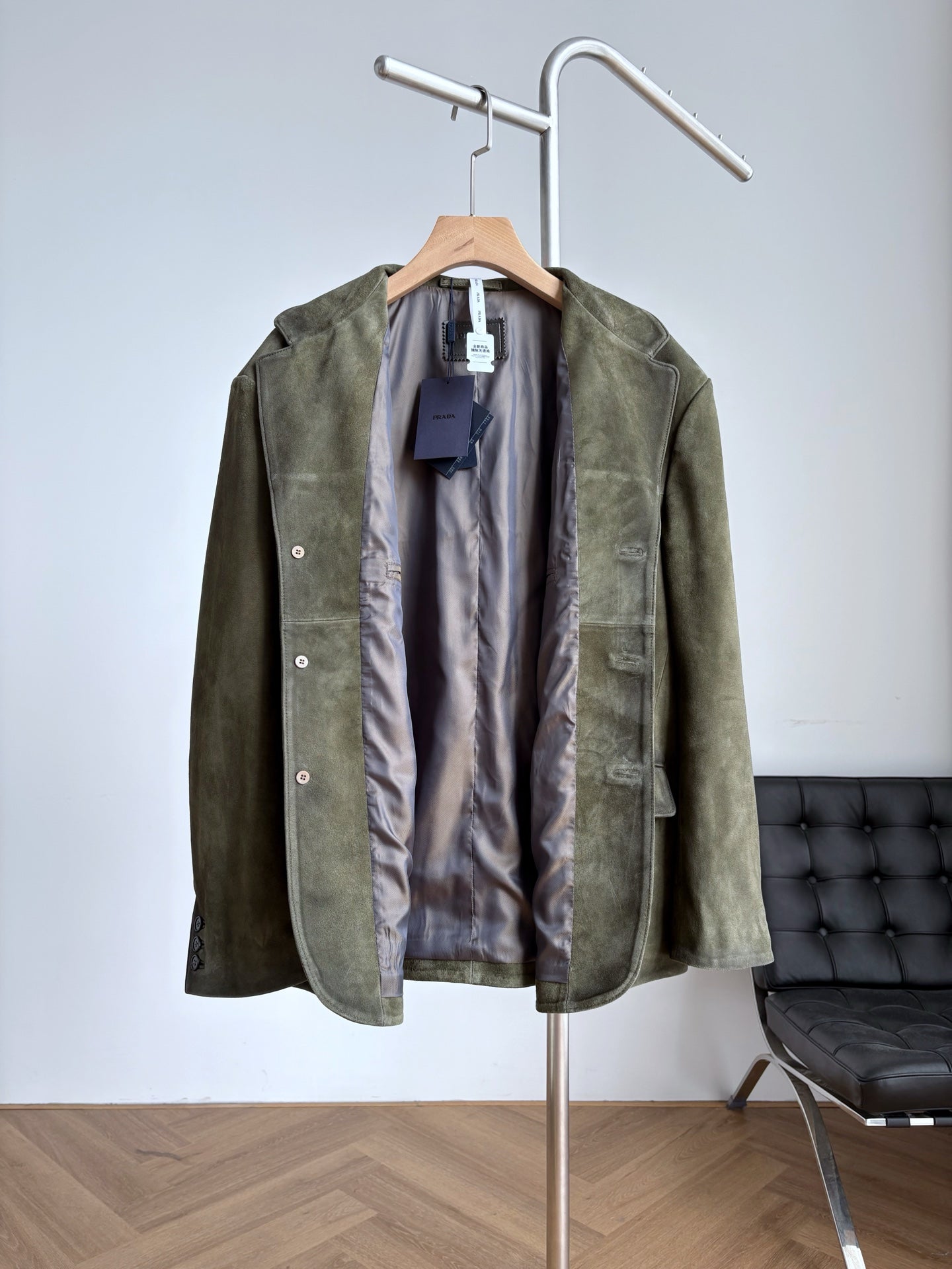 봄버 양가죽 자켓 (Bomber sheepskin jacket)