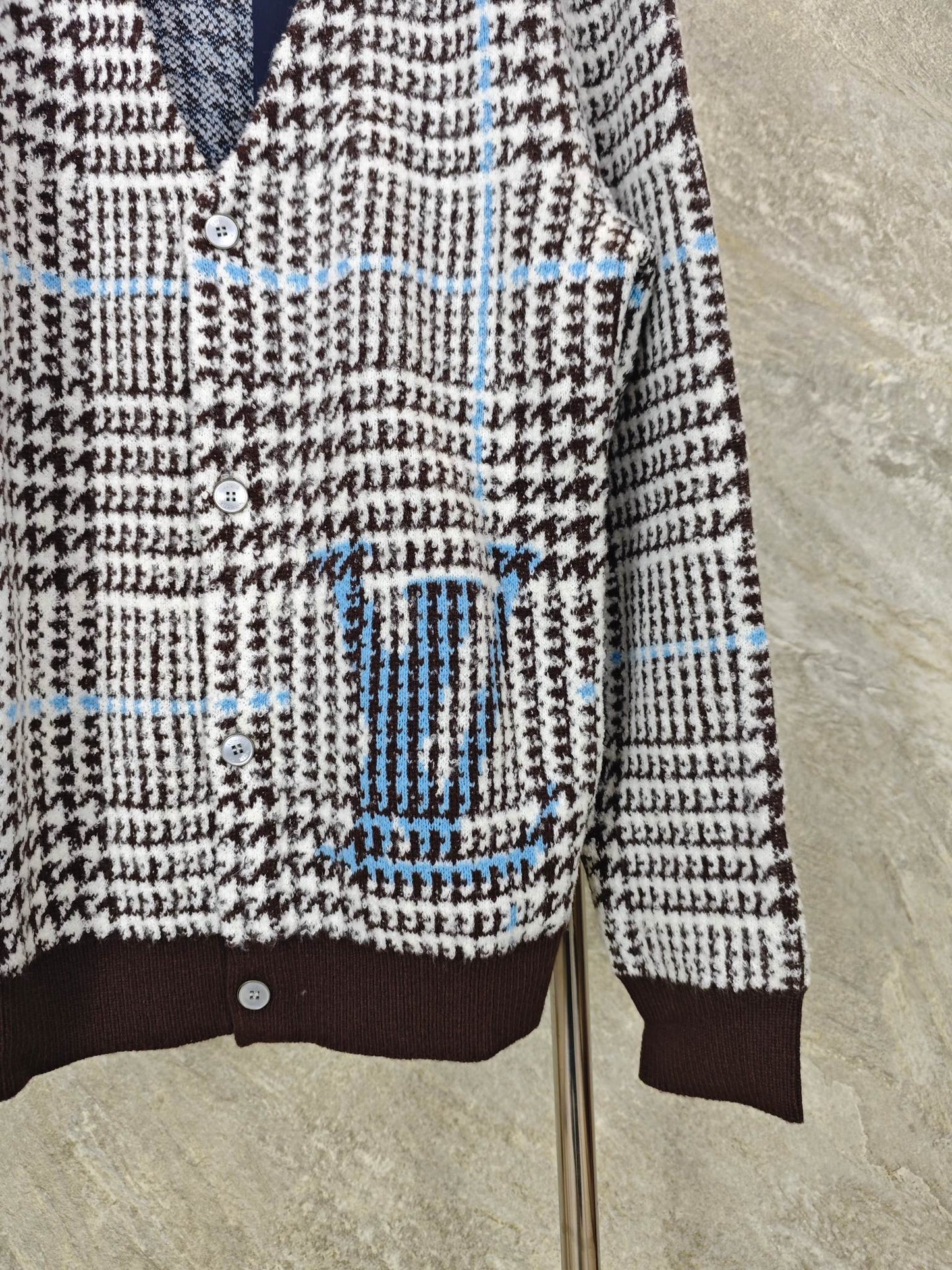 하운드투스 가디건 (houndstooth cardigan)