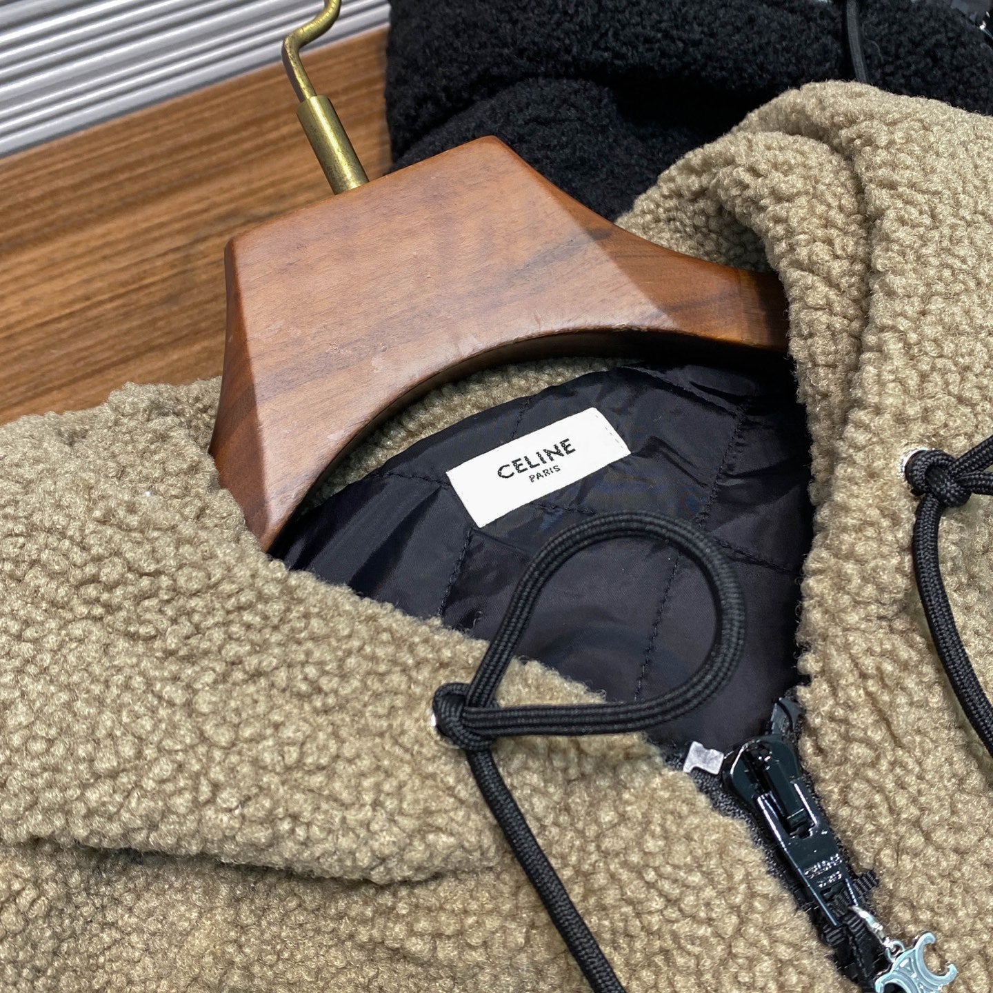 램스울 퀼팅 후리스점퍼 (Lambswool quilted fleece jumper)