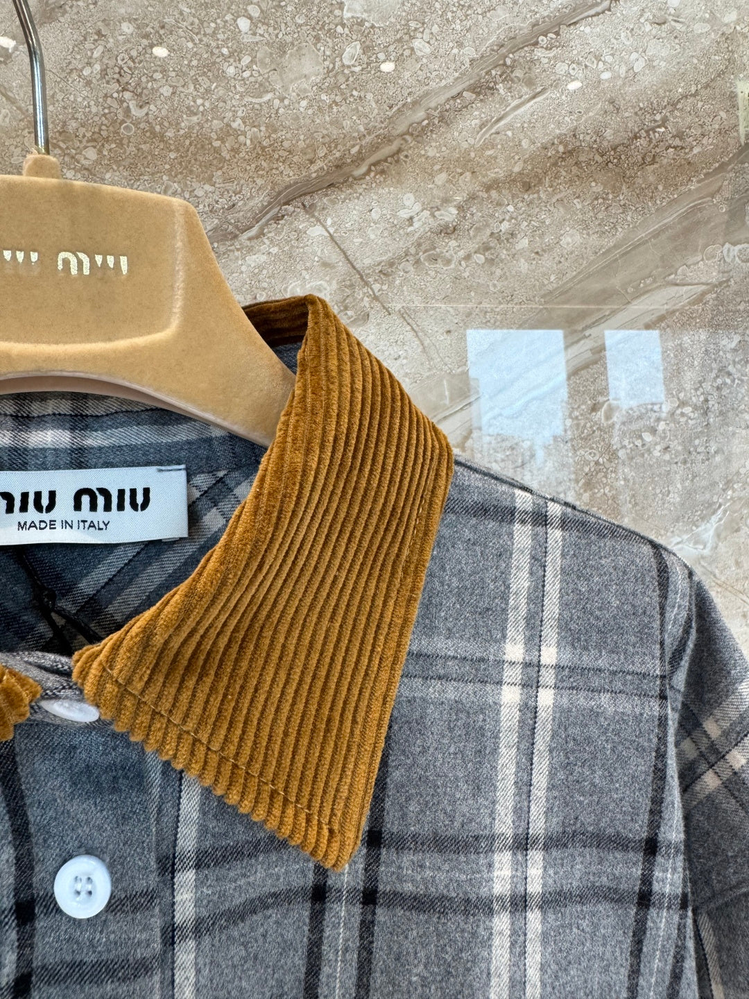 플란넬 체크 셔츠 투피스 (Flannel check shirt two-piece)