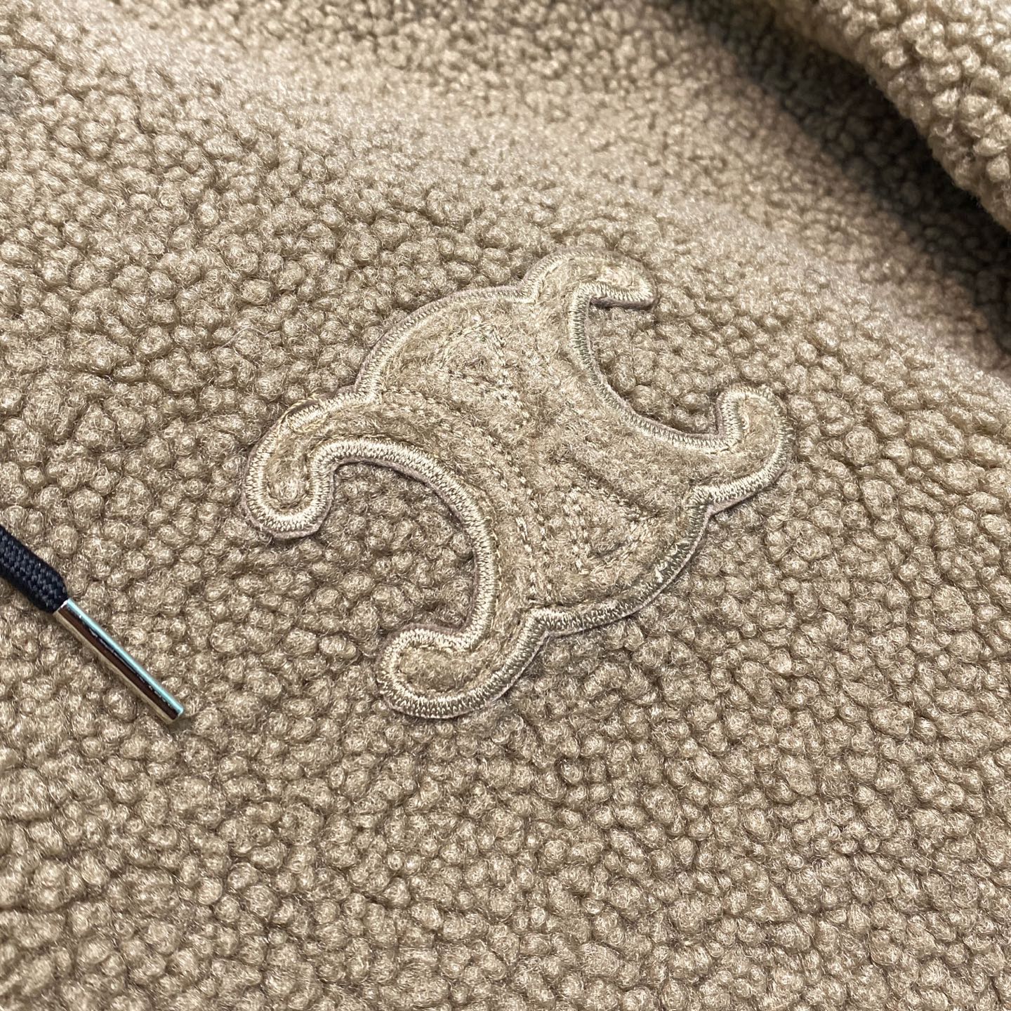 램스울 퀼팅 후리스점퍼 (Lambswool quilted fleece jumper)
