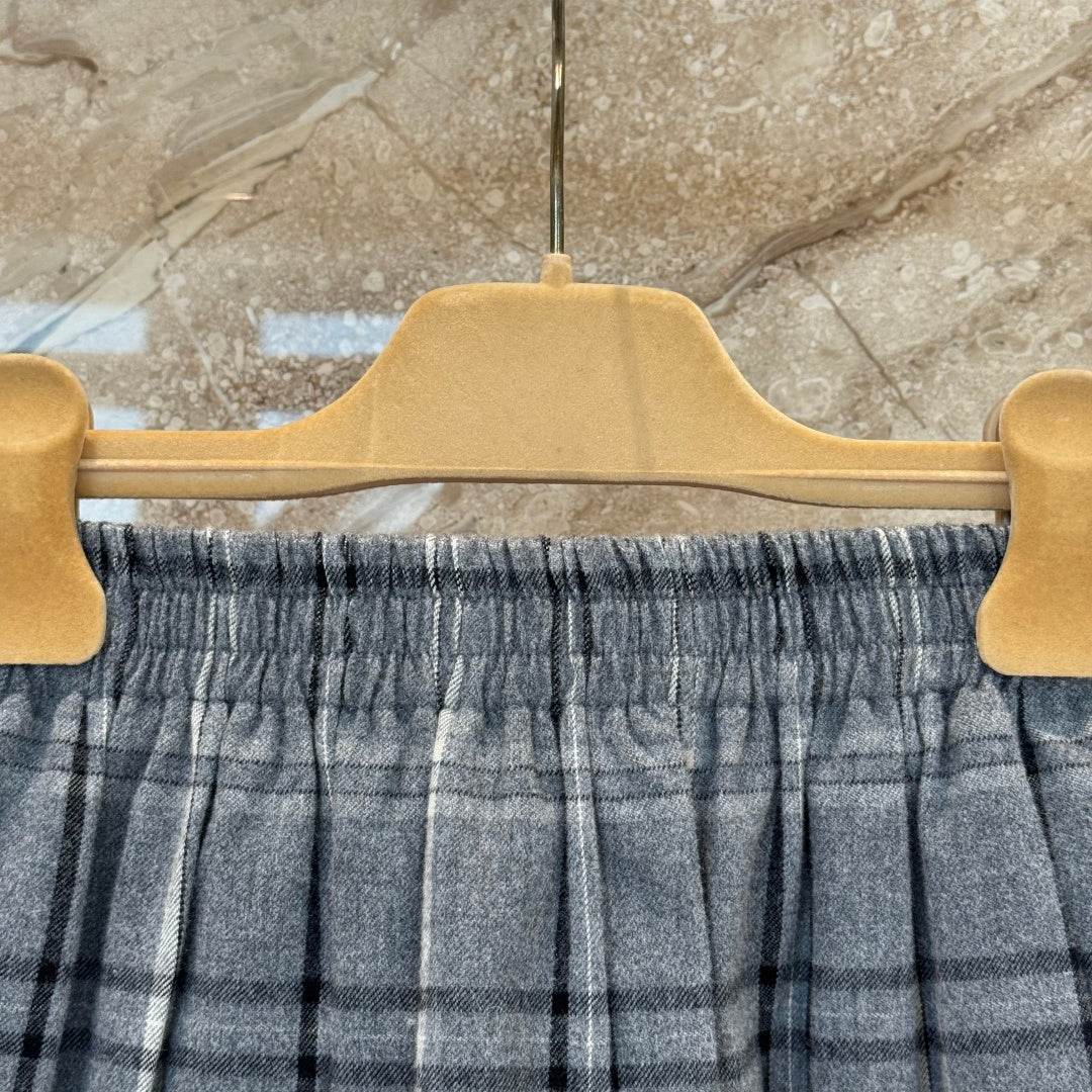 플란넬 체크 셔츠 투피스 (Flannel check shirt two-piece)