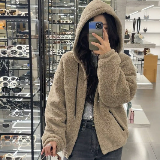 램스울 퀼팅 후리스점퍼 (Lambswool quilted fleece jumper)