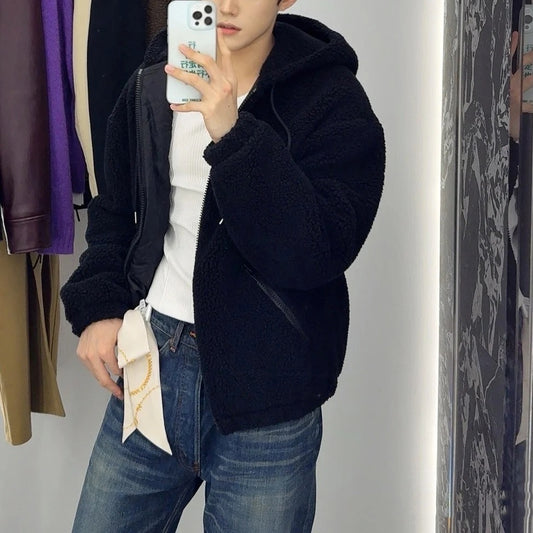 램스울 퀼팅 후리스점퍼 (Lambswool quilted fleece jumper)
