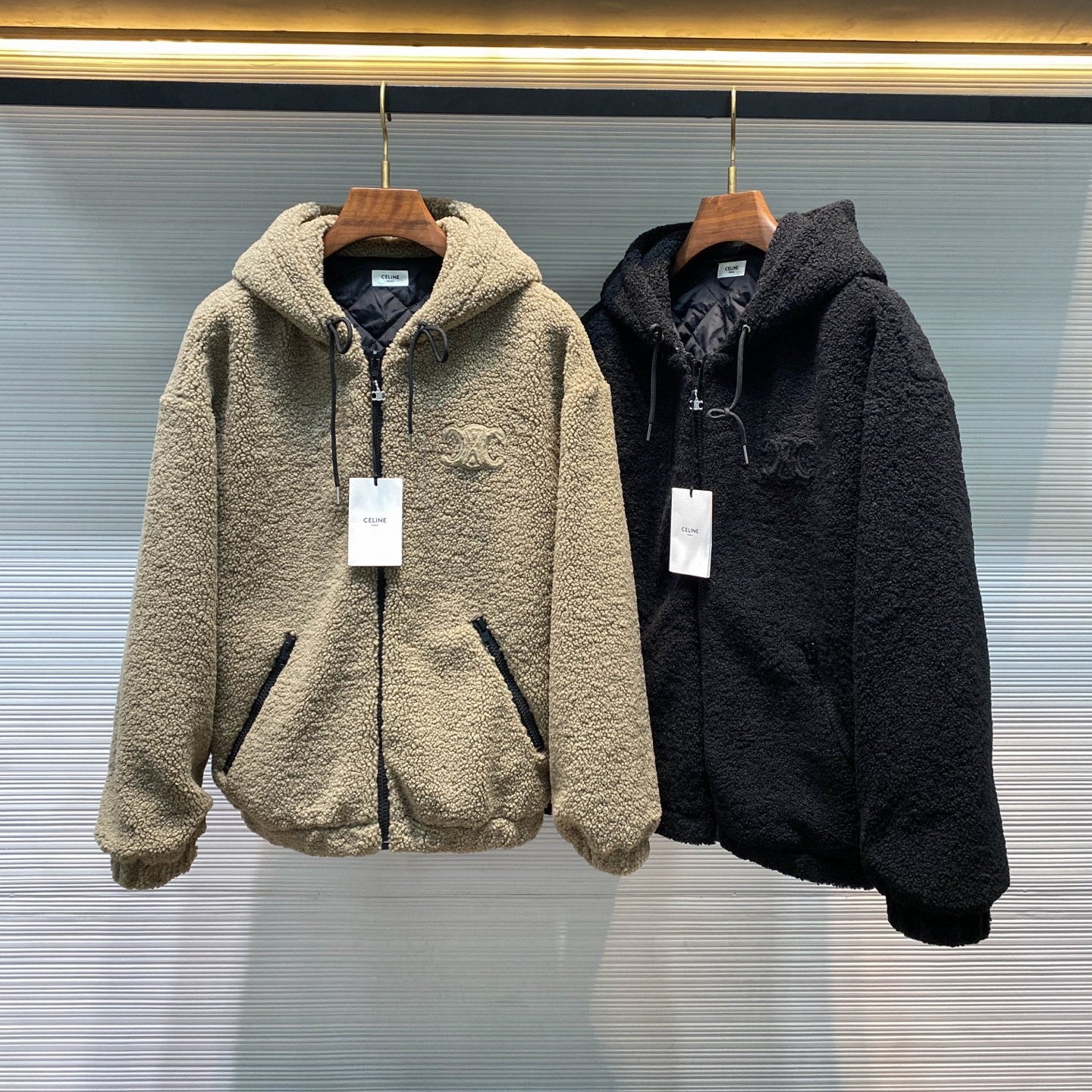 램스울 퀼팅 후리스점퍼 (Lambswool quilted fleece jumper)
