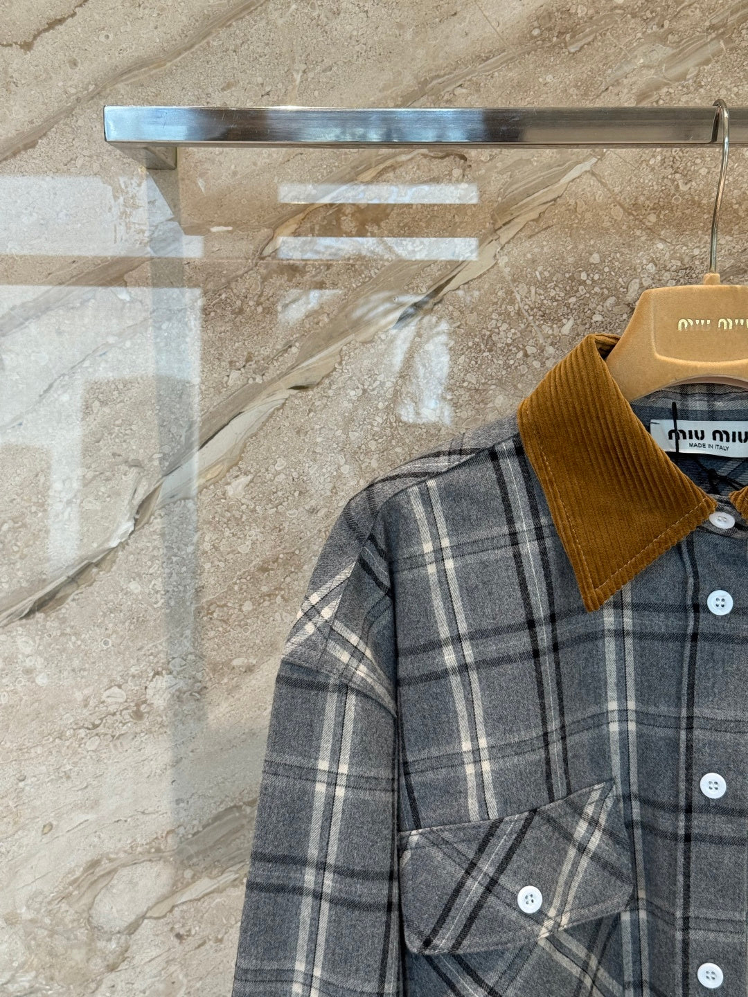 플란넬 체크 셔츠 투피스 (Flannel check shirt two-piece)