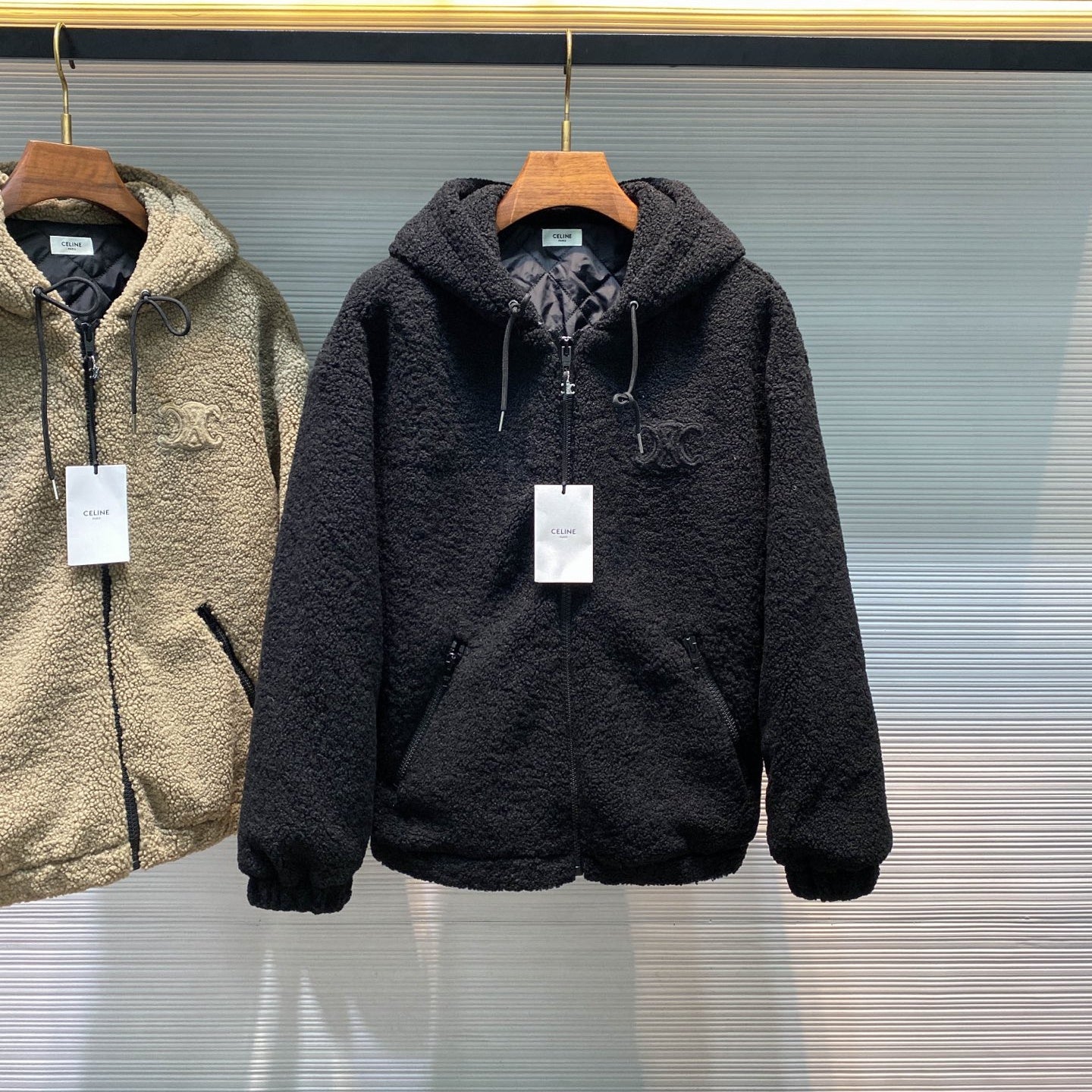 램스울 퀼팅 후리스점퍼 (Lambswool quilted fleece jumper)