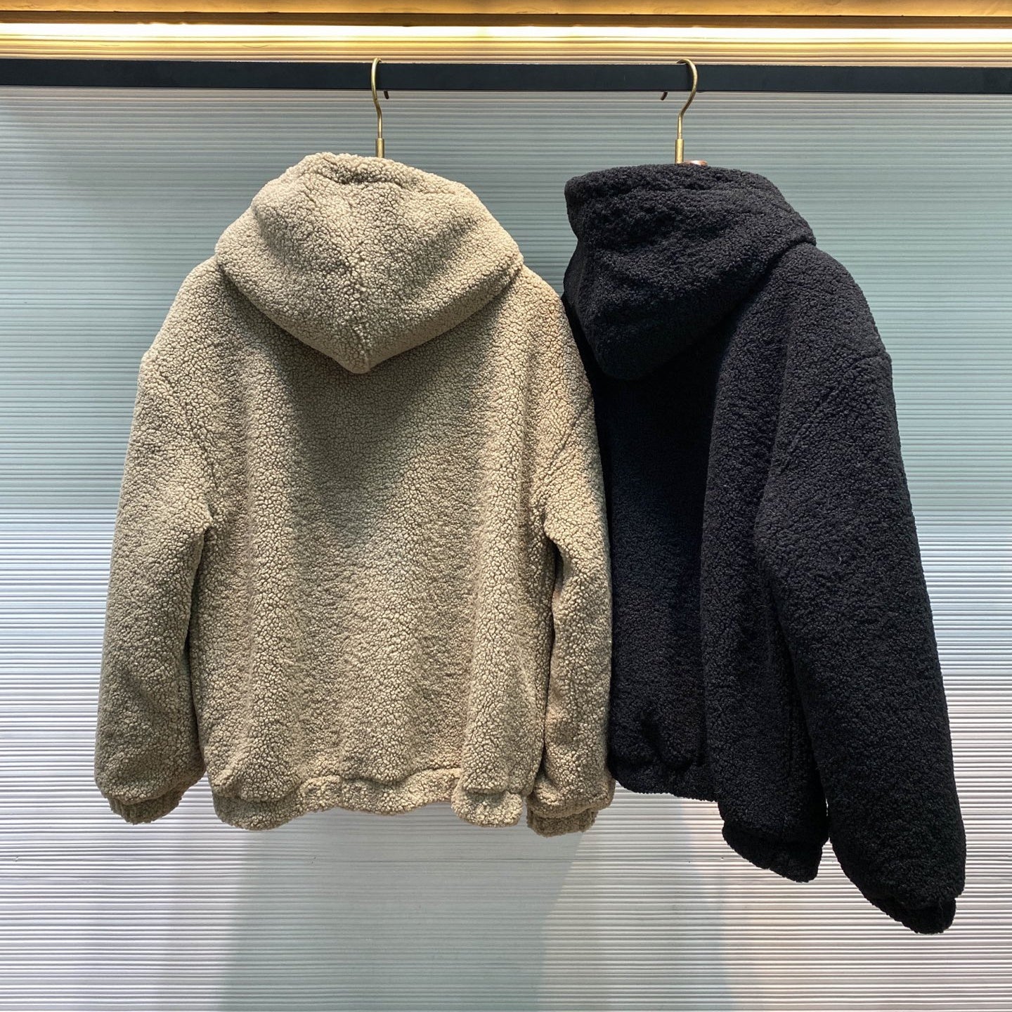 램스울 퀼팅 후리스점퍼 (Lambswool quilted fleece jumper)