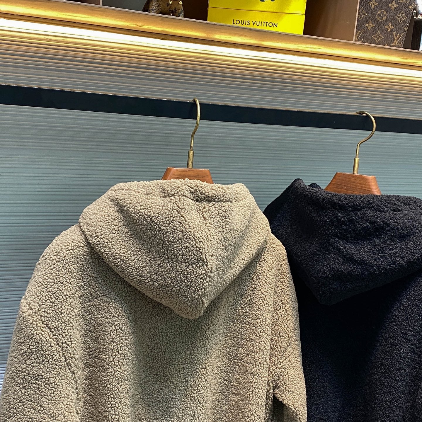 램스울 퀼팅 후리스점퍼 (Lambswool quilted fleece jumper)