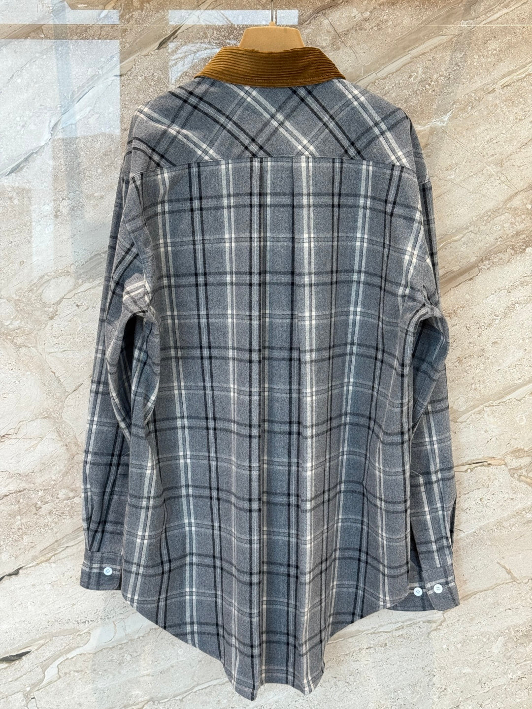 플란넬 체크 셔츠 투피스 (Flannel check shirt two-piece)