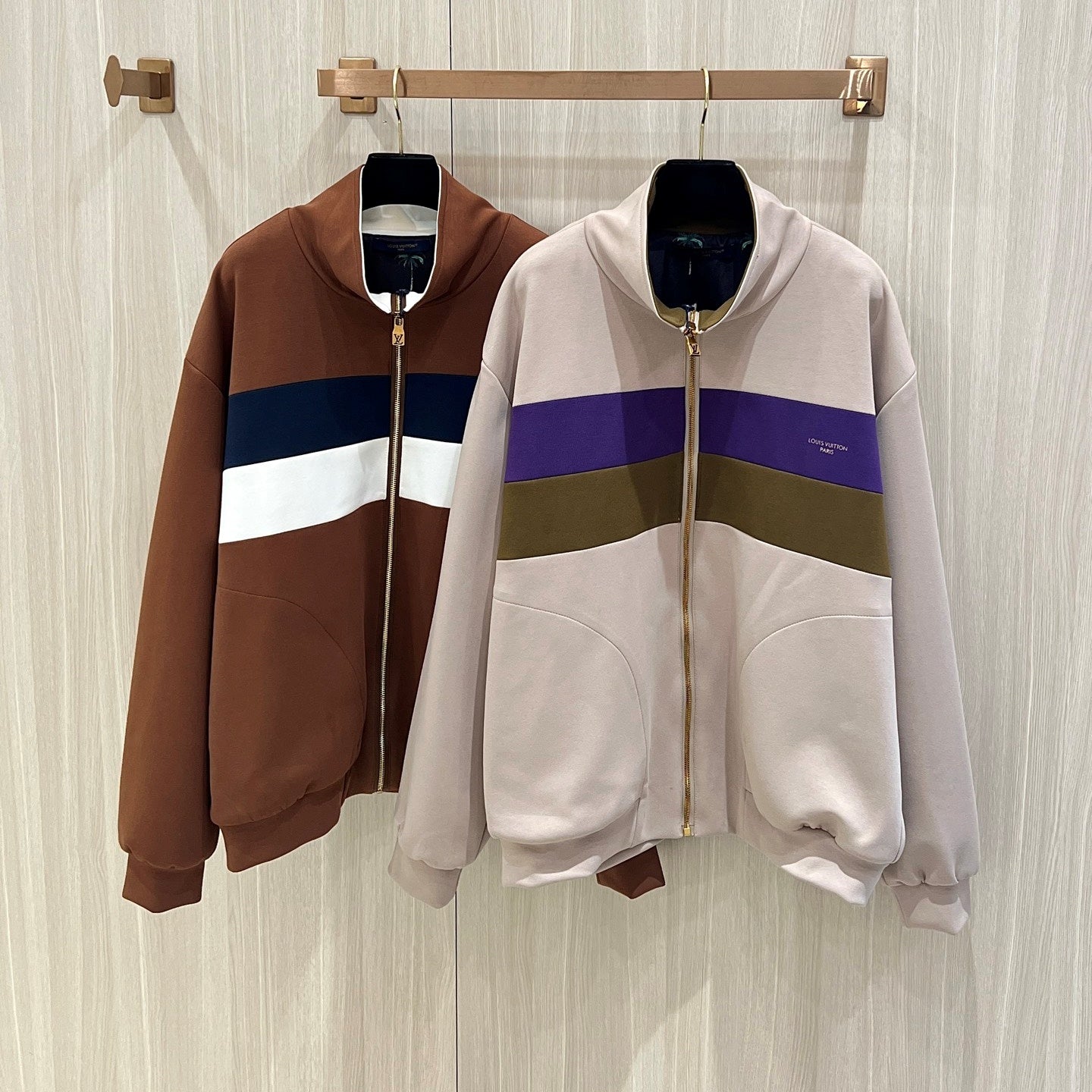 컬러 블록 자켓 (color block jacket)