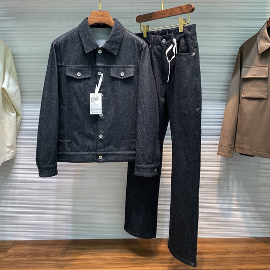 라펠 데님수트 (lapel denim suit)