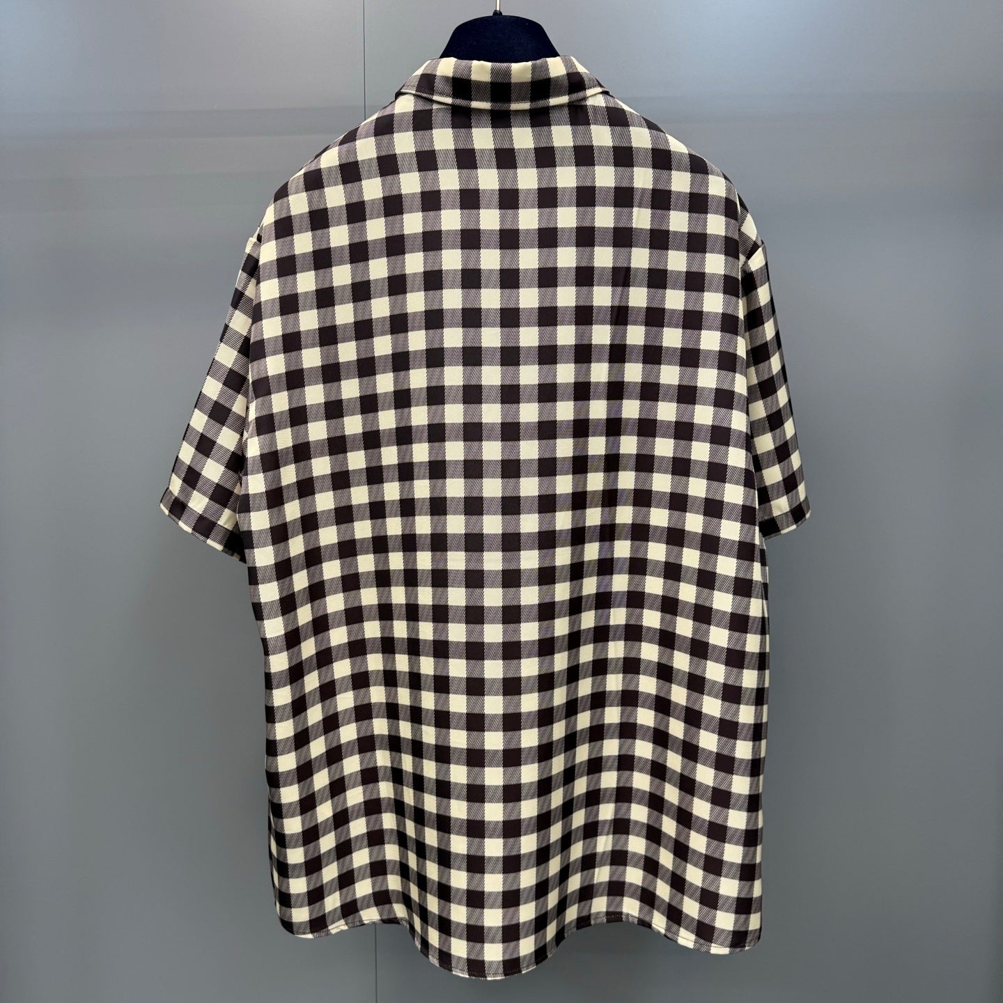 레더패치 체크 반팔셔츠 (Leather Patch Check Short Sleeve Shirt)