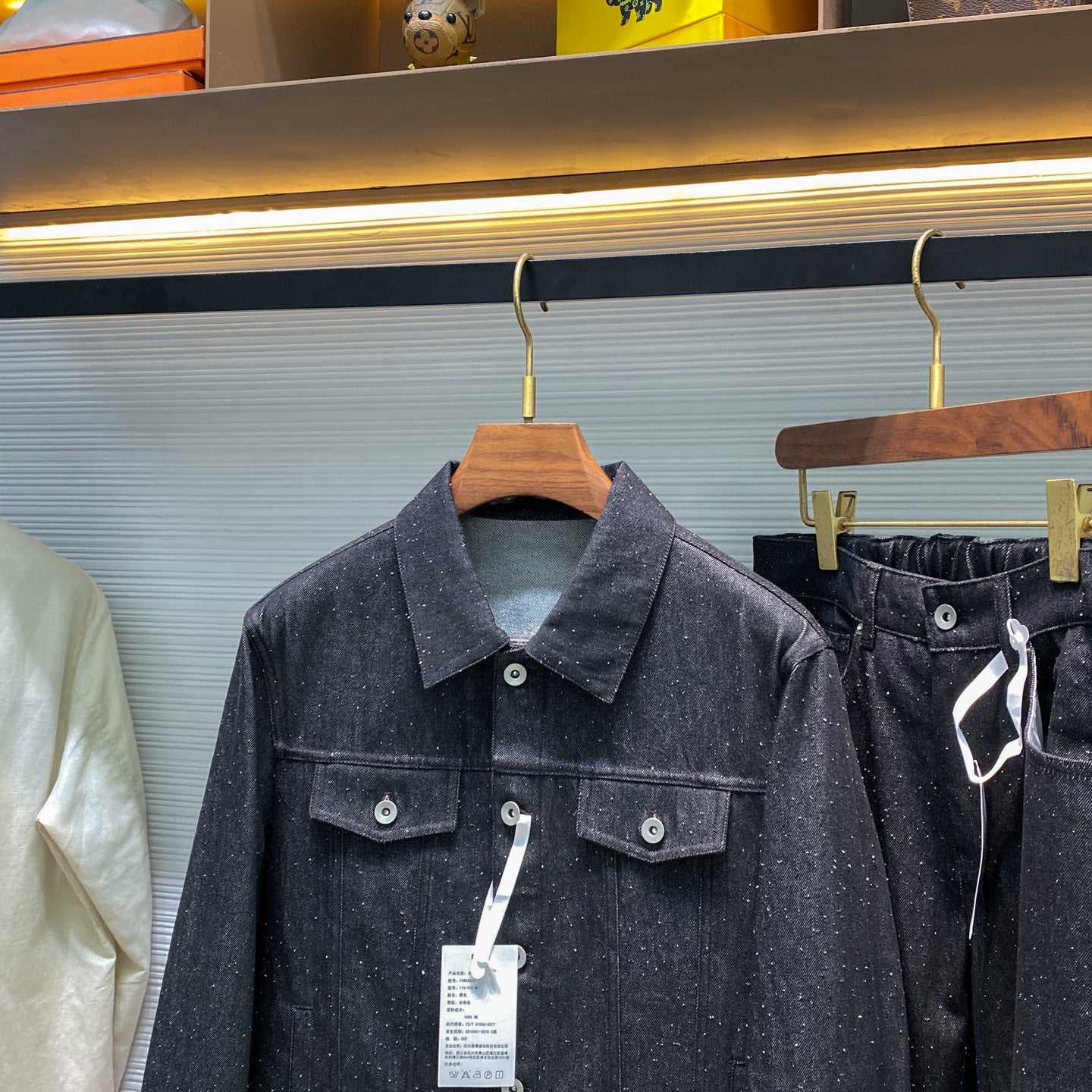 라펠 데님수트 (lapel denim suit)