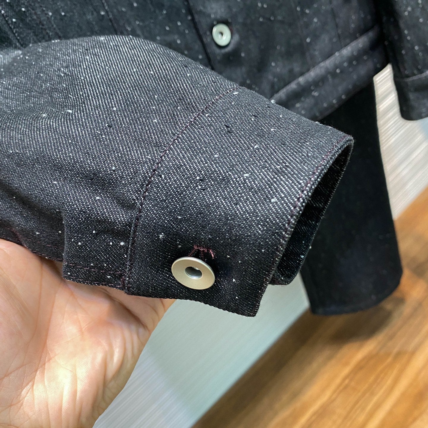 라펠 데님수트 (lapel denim suit)
